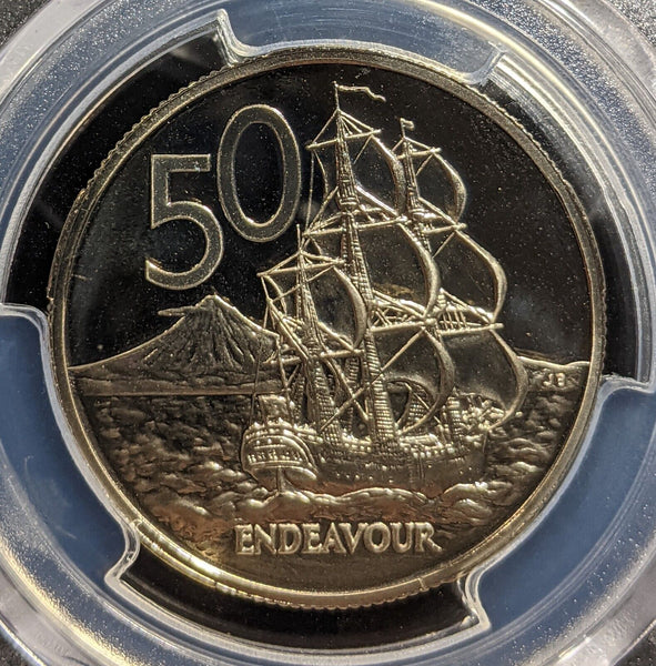 New Zealand 1982 Proof Fifty Cent 50c PCGS PR69DCAM FDC UNC #3213