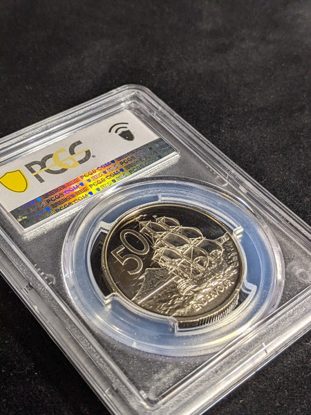 New Zealand 1982 Proof Fifty Cent 50c PCGS PR69DCAM FDC UNC #3213