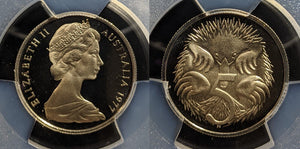 1977 Proof Five Cent 5c Australia PCGS PR69DCAM FDC UNC #3215