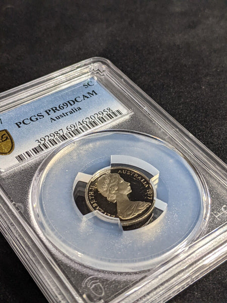 1977 Proof Five Cent 5c Australia PCGS PR69DCAM FDC UNC #3215