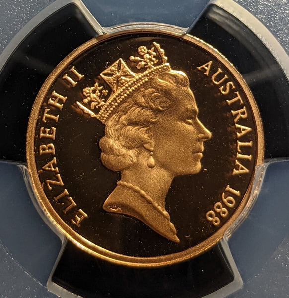 1988 Proof One Cent 1c Australia PCGS PR69DCAM FDC UNC #3220