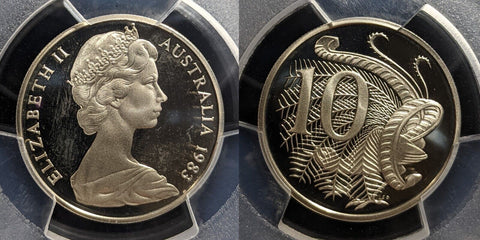 1983 Proof Ten Cent 10c Australia PCGS PR67DCAM FDC UNC #3227