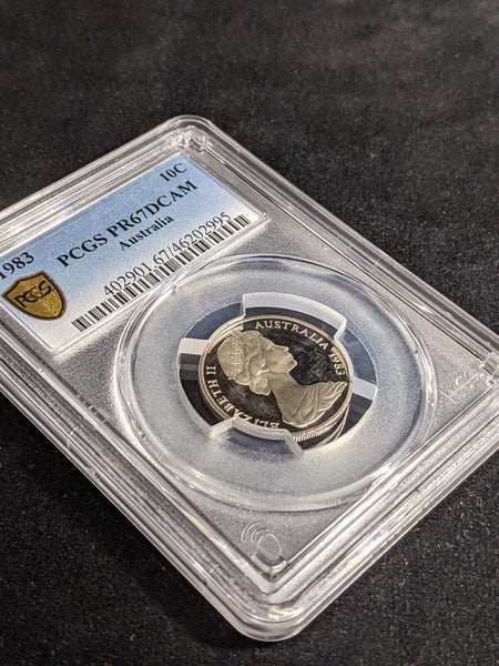 1983 Proof Ten Cent 10c Australia PCGS PR67DCAM FDC UNC #3227