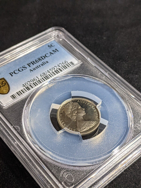 1983 Proof Five Cent 5c Australia PCGS PR68DCAM FDC UNC #3226