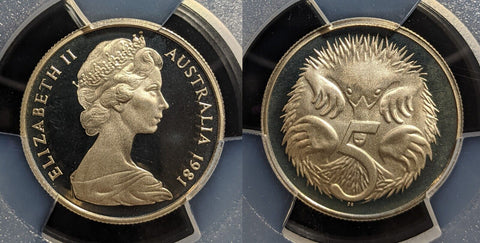 1981 Proof Five Cent 5c Australia PCGS PR69DCAM FDC UNC #3230