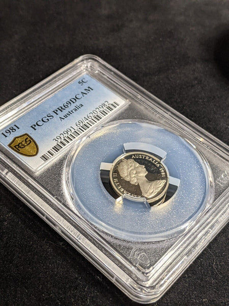 1981 Proof Five Cent 5c Australia PCGS PR69DCAM FDC UNC #3230