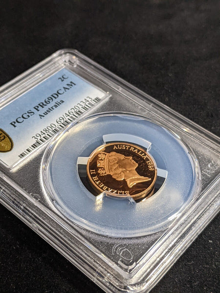 1989 Proof Two Cent 2c Australia PCGS PR69DCAM FDC UNC #3232