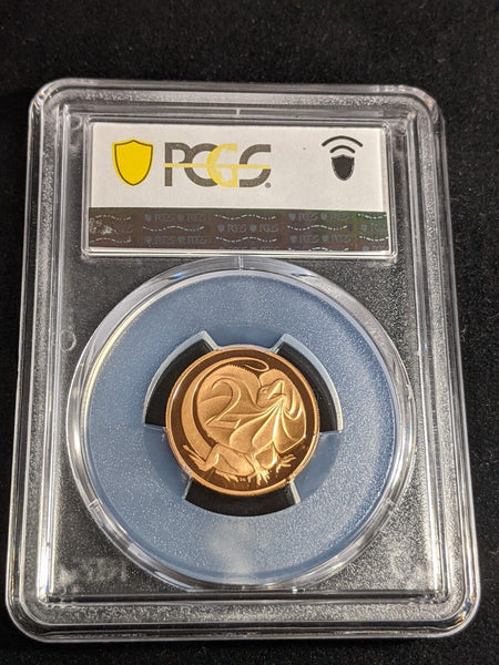 1989 Proof Two Cent 2c Australia PCGS PR69DCAM FDC UNC #3232