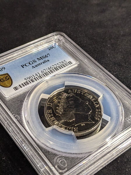 2009 Twenty Cent 20c Australia PCGS MS67 FDC GEM UNC #3236