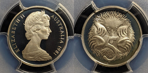 1981 Proof Five Cent 5c Australia PCGS PR69DCAM FDC UNC #3238