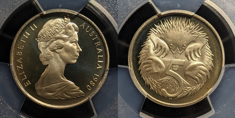 1980 Proof Five Cent 5c Australia PCGS PR68DCAM FDC UNC #3240
