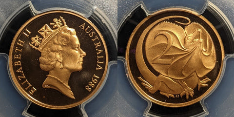 1988 Proof Two Cent 2c Australia PCGS PR69DCAM FDC UNC #3246