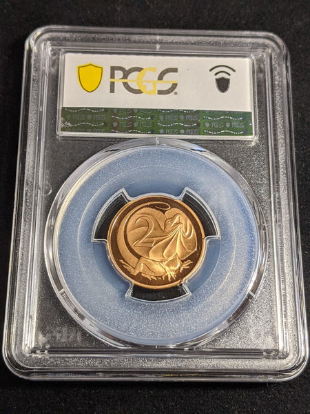 1988 Proof Two Cent 2c Australia PCGS PR69DCAM FDC UNC #3246