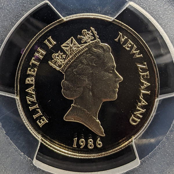 New Zealand 1986 Proof Ten Cent 10c PCGS PR69DCAM FDC UNC #3254