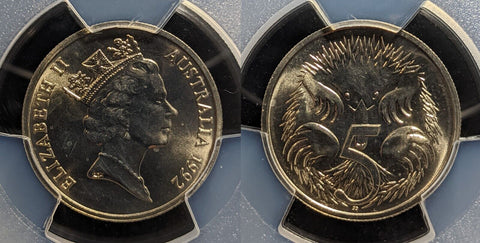 1992 Five Cent 5c Australia PCGS MS67 FDC GEM UNC #3255