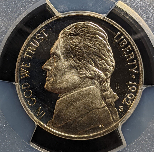 USA 1992 S Proof Nickel Five Cent 5c PCGS PR69DCAM FDC UNC #3262