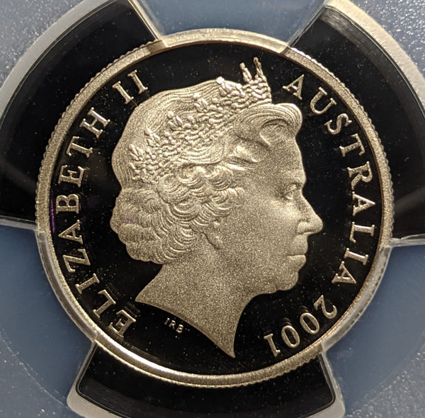 2001 Proof Five Cent 5c Australia PCGS PR70DCAM FDC UNC #3260