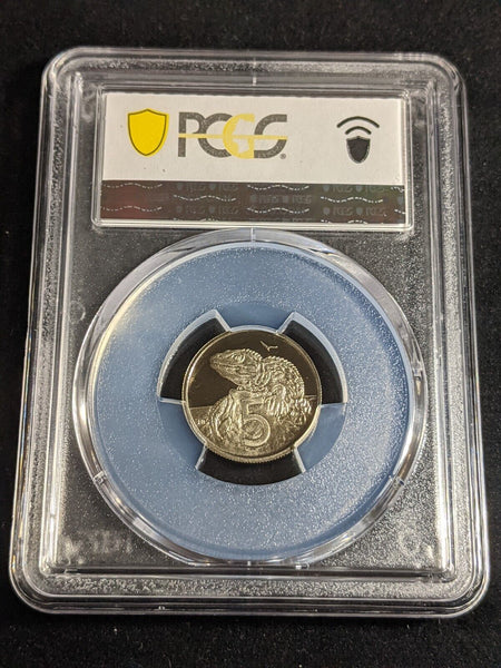 New Zealand 1988 Proof Five Cent 5c PCGS PR69DCAM FDC UNC #3276