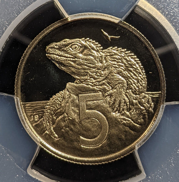 New Zealand 1988 Proof Five Cent 5c PCGS PR69DCAM FDC UNC #3276