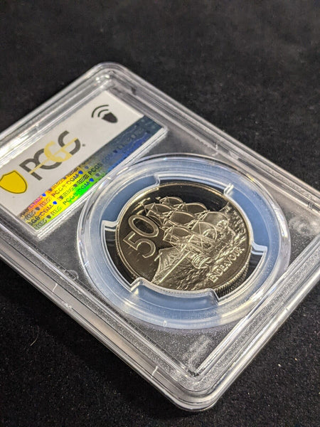 New Zealand 1988 Proof Fifty Cent 50c PCGS PR69DCAM FDC UNC #3277