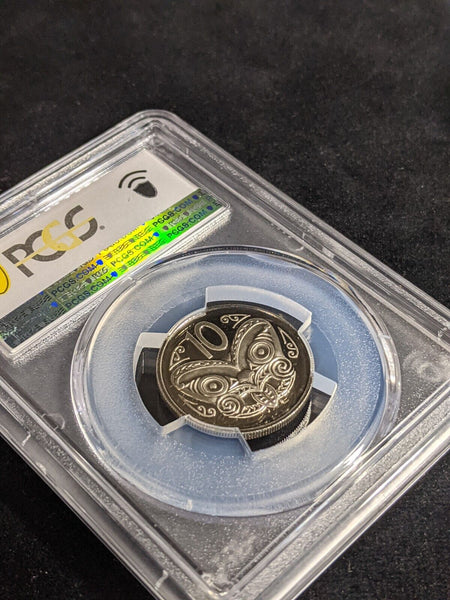 New Zealand 1988 Proof Ten Cent 10c PCGS PR69DCAM FDC UNC #3281