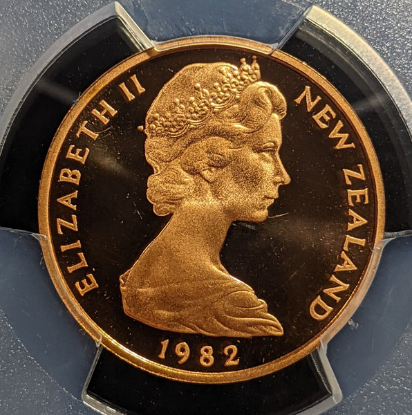 New Zealand 1982 Proof Two Cent 2c PCGS PR69DCAM FDC UNC #3286