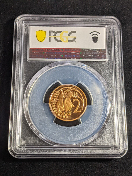 New Zealand 1982 Proof Two Cent 2c PCGS PR69DCAM FDC UNC #3286