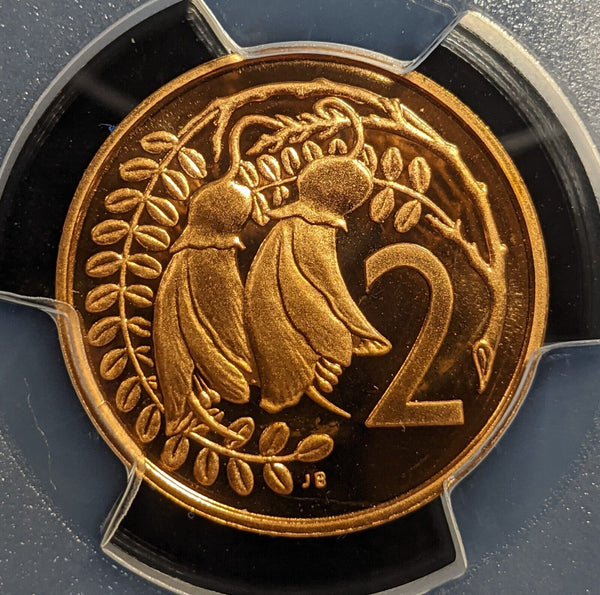 New Zealand 1982 Proof Two Cent 2c PCGS PR69DCAM FDC UNC #3286