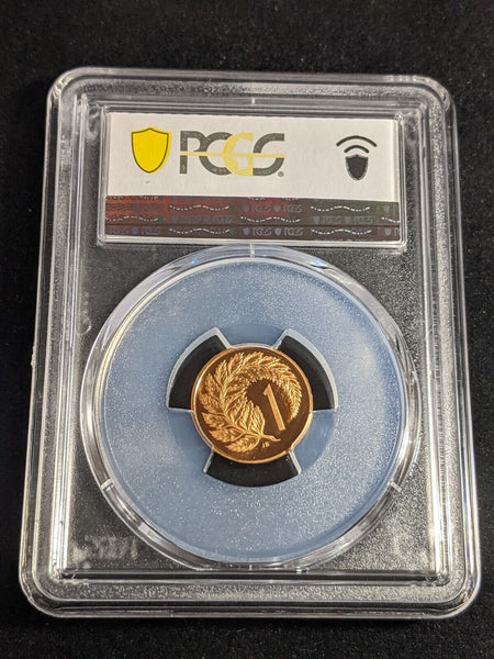 New Zealand 1982 Proof One Cent 1c PCGS PR69DCAM FDC UNC #3287