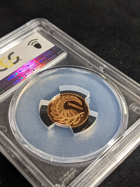 New Zealand 1982 Proof One Cent 1c PCGS PR69DCAM FDC UNC #3287