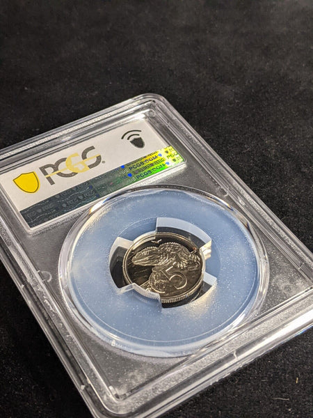New Zealand 1982 Proof Five Cent 5c PCGS PR69DCAM FDC UNC #3285