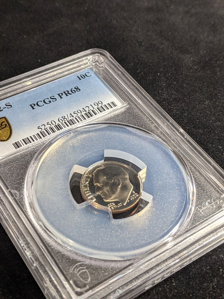 USA 1972 S Proof Dime 10c PCGS PR68 FDC UNC #3297