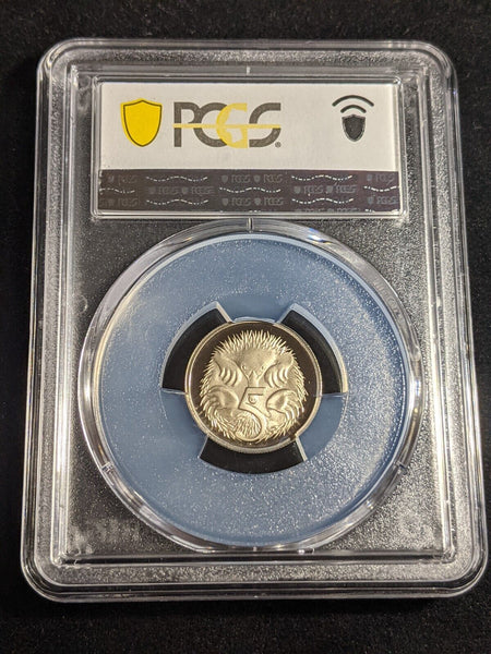 1989 Proof Five Cent 5c Australia PCGS PR69DCAM FDC UNC #3296