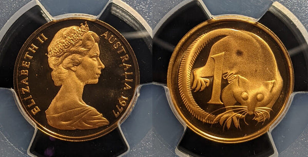 1977 Proof One Cent 1c Australia PCGS PR69DCAM FDC UNC #3299