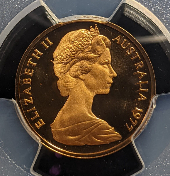 1977 Proof One Cent 1c Australia PCGS PR69DCAM FDC UNC #3299
