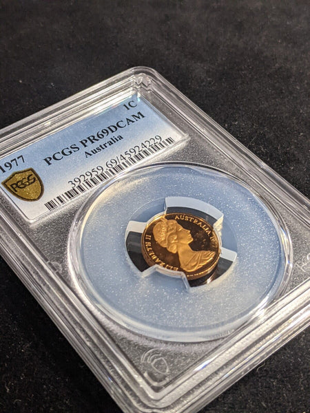 1977 Proof One Cent 1c Australia PCGS PR69DCAM FDC UNC #3299