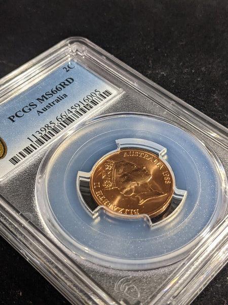 1988 Two Cent 2c Australia PCGS MS66 GEM UNC #3314