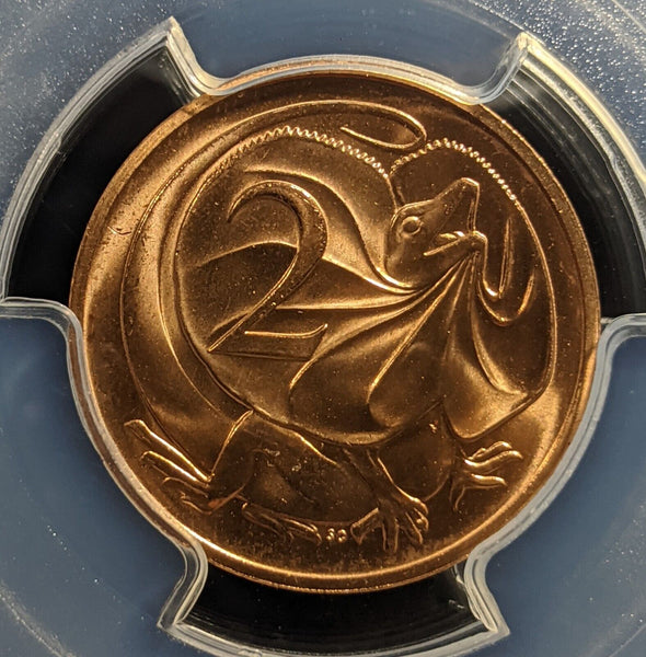 1988 Two Cent 2c Australia PCGS MS66 GEM UNC #3314