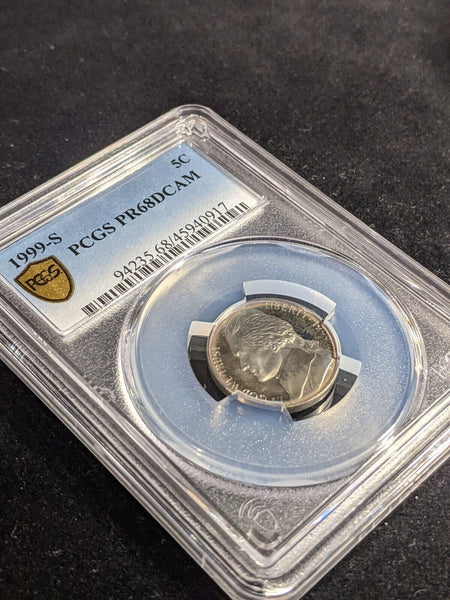 USA 1999 S Proof Nickel Five Cent 5c PCGS PR68DCAM FDC UNC #3317