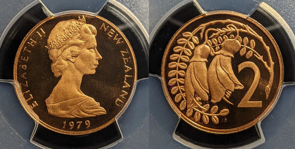 New Zealand 1979 Proof Two Cent 2c PCGS PR69DCAM FDC UNC #3321