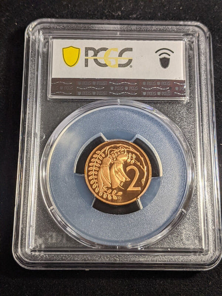 New Zealand 1979 Proof Two Cent 2c PCGS PR69DCAM FDC UNC #3321