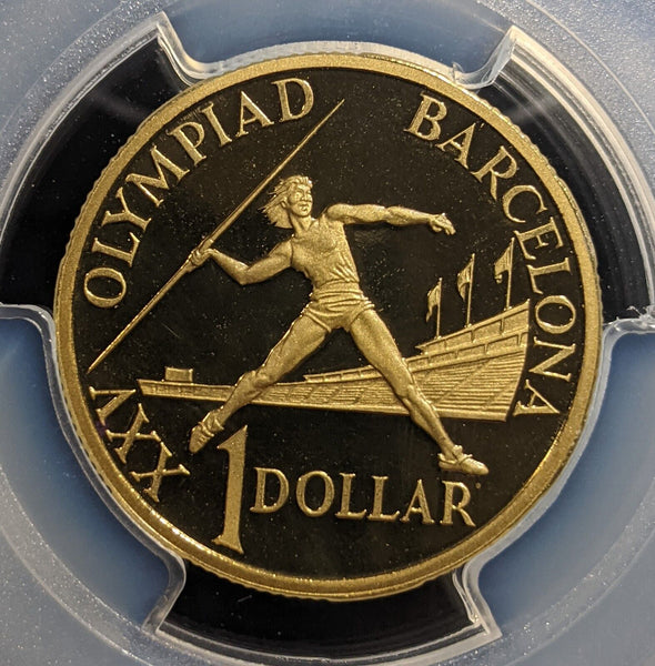 1992 Proof One Dollar $1 Olympics Australia PCGS PR69DCAM FDC UNC #3316