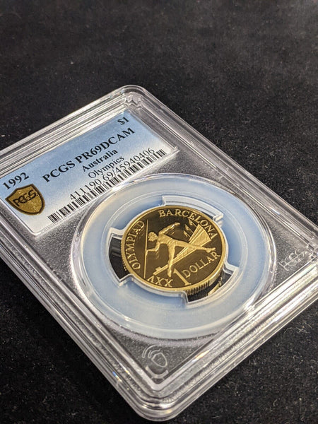 1992 Proof One Dollar $1 Olympics Australia PCGS PR69DCAM FDC UNC #3316