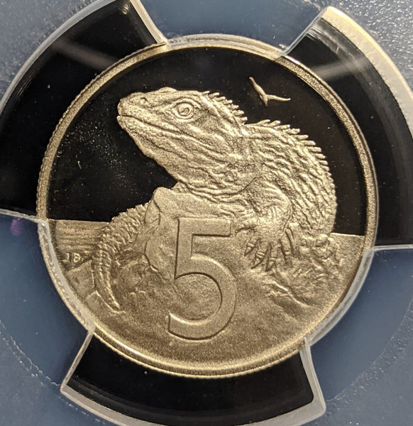 New Zealand 1979 Proof Five Cent 5c PCGS PR69DCAM FDC UNC #3325