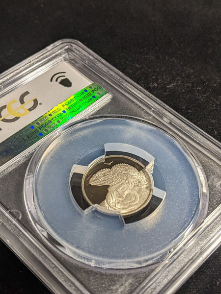New Zealand 1979 Proof Five Cent 5c PCGS PR69DCAM FDC UNC #3325