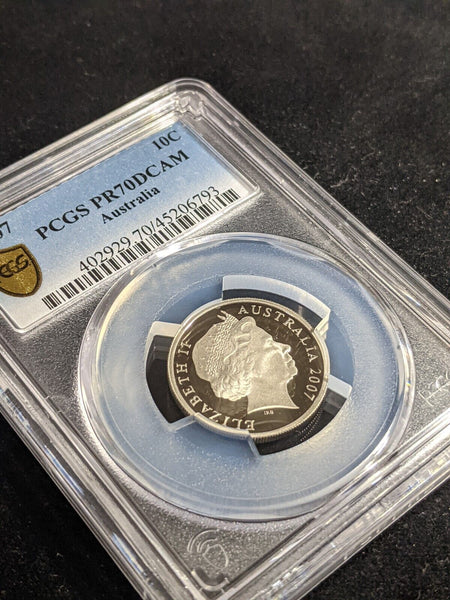 2007 Proof Ten Cent 10c Australia PCGS PR70DCAM FDC UNC #3326