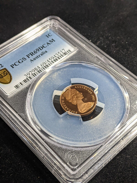 1982 Proof One Cent 1c Australia PCGS PR69DCAM FDC UNC #3329