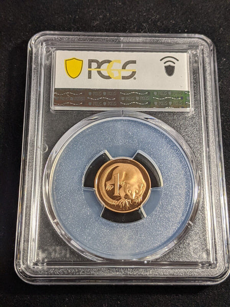 1982 Proof One Cent 1c Australia PCGS PR69DCAM FDC UNC #3329