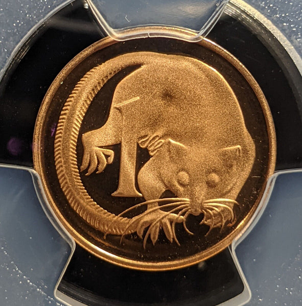 1982 Proof One Cent 1c Australia PCGS PR69DCAM FDC UNC #3329