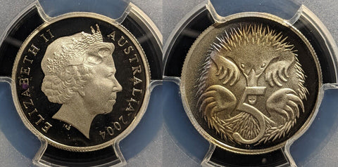 2004 Proof Five Cent 5c Australia PCGS PR69DCAM FDC UNC #3331